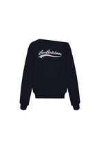 Royal Blue Off - Shoulder Sweatshirt - ANN ANDELMAN