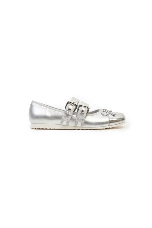 Silver Minimalist Flat with Adjustable - strap - ANN ANDELMAN