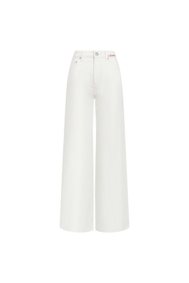 White 520 Embroidered Pockets Jeans - ANN ANDELMAN