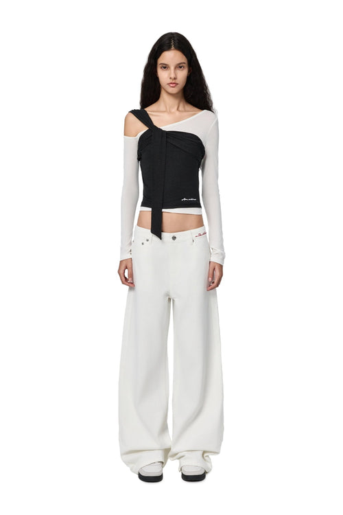 White 520 Embroidered Pockets Jeans - ANN ANDELMAN