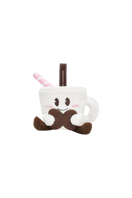 White ANN Cafe Bag Charm Large - ANN ANDELMAN