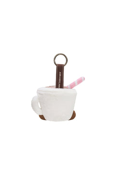White ANN Cafe Bag Charm Small - ANN ANDELMAN