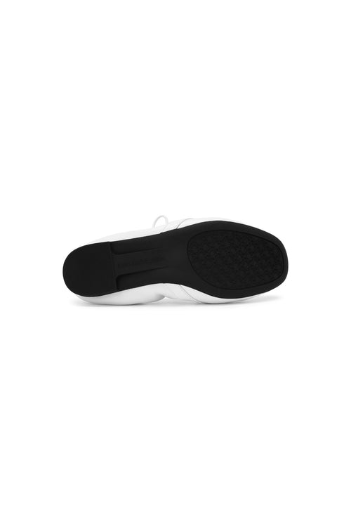 White Ballet-style Flats - ANN ANDELMAN