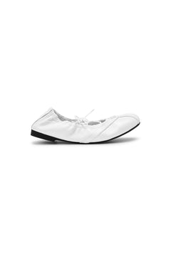 White Ballet-style Flats - ANN ANDELMAN