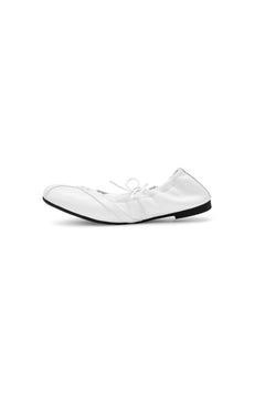 White Ballet-style Flats - ANN ANDELMAN