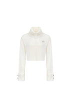 White Button - trimmed Turtleneck Sweater - ANN ANDELMAN