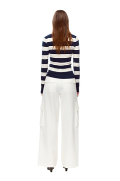 White Cargo Pants - ANN ANDELMAN