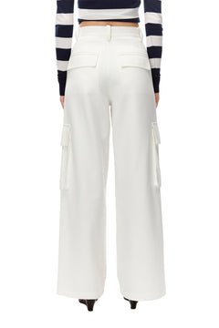 White Cargo Pants - ANN ANDELMAN