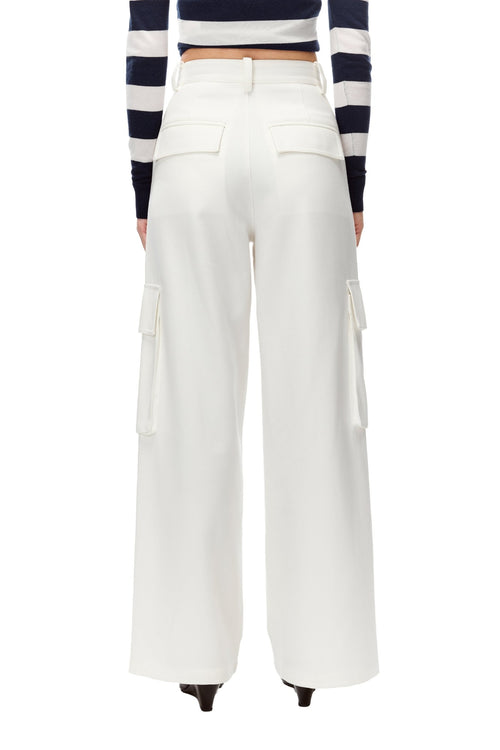 White Cargo Pants - ANN ANDELMAN
