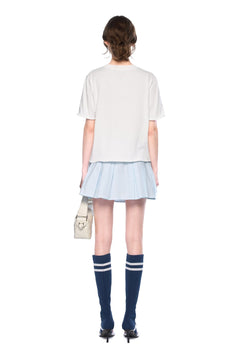 White Casual T-Shirt - ANN ANDELMAN