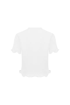 White Casual T-Shirt - ANN ANDELMAN