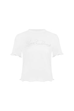 White Casual T-Shirt - ANN ANDELMAN