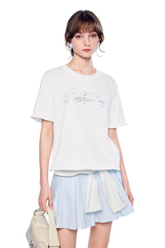 White Casual T-Shirt - ANN ANDELMAN