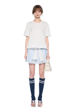 White Casual T-Shirt - ANN ANDELMAN