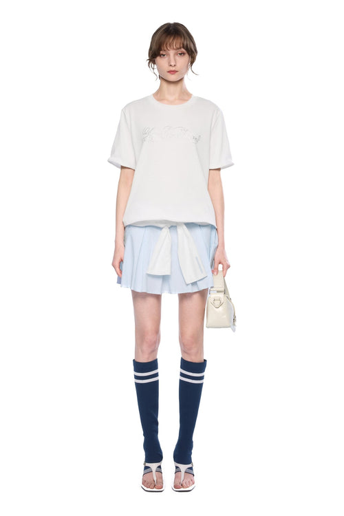 White Casual T-Shirt - ANN ANDELMAN