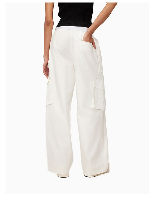 White Casual Utility Trousers - ANN ANDELMAN