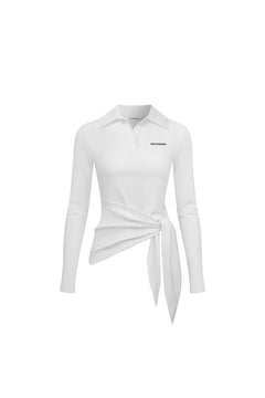 White Collared Top - ANN ANDELMAN