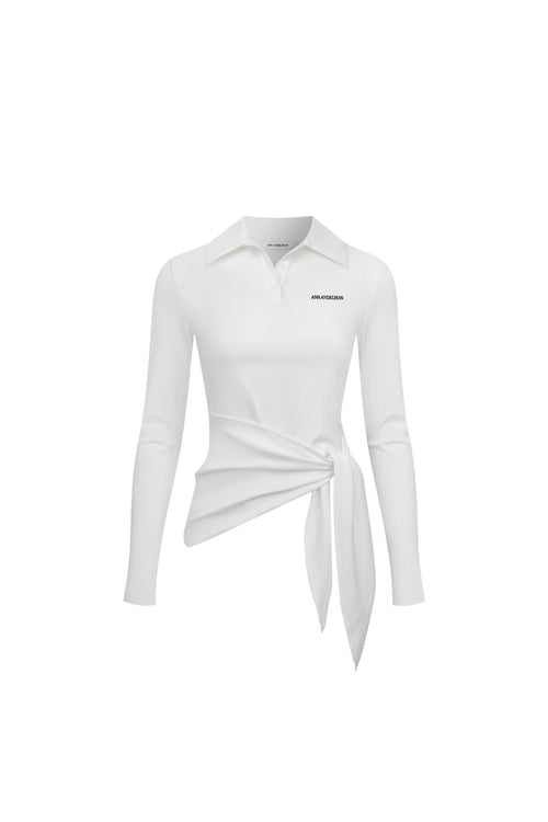White Collared Top - ANN ANDELMAN
