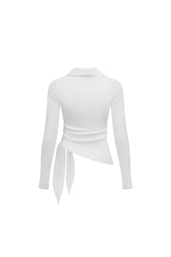 White Collared Top - ANN ANDELMAN