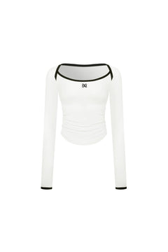 White Envelope Lord Contrast Trim T-shirt - ANN ANDELMAN