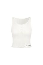 White Faux Two - piece Knit Vest - ANN ANDELMAN