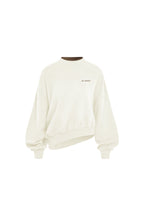 White Faux Two-piece Sweatshirt - ANN ANDELMAN