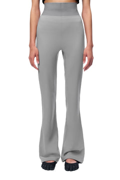 White Flared Yoga Pants - ANN ANDELMAN