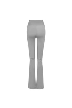 White Flared Yoga Pants - ANN ANDELMAN
