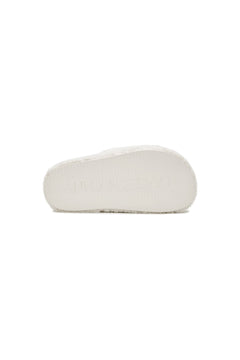White Fluffy Slippers - ANN ANDELMAN