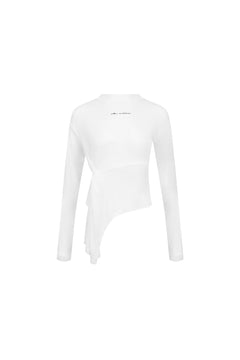 White Knotted Shirt - ANN ANDELMAN
