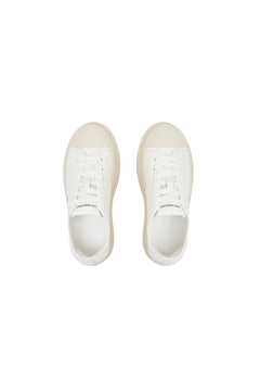 White Leather Platform Shoes - ANN ANDELMAN