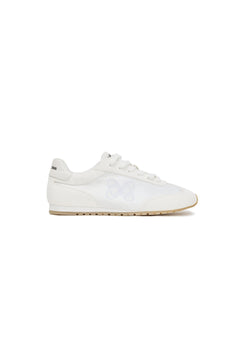 White Minimalist Cortez Shoes - ANN ANDELMAN