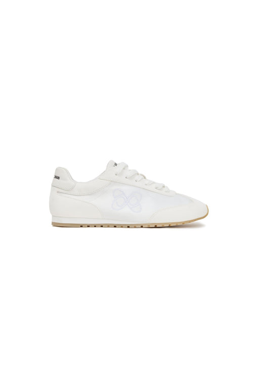 White Minimalist Cortez Shoes - ANN ANDELMAN