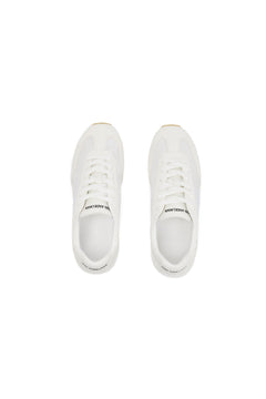 White Minimalist Cortez Shoes - ANN ANDELMAN