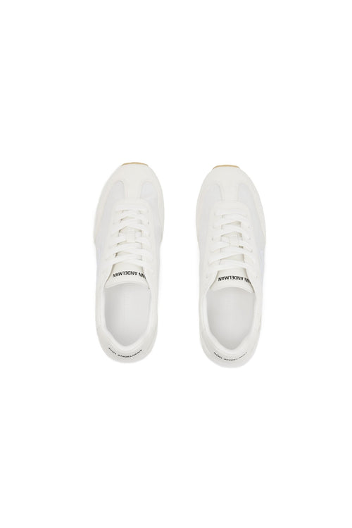 White Minimalist Cortez Shoes - ANN ANDELMAN