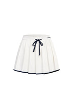 White Patchwork Knit Midi Skirt - ANN ANDELMAN