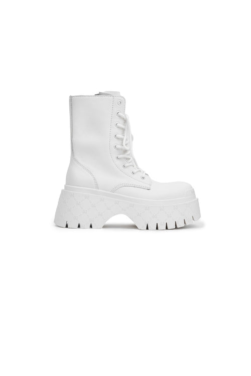 White Platform Martin Boots - ANN ANDELMAN