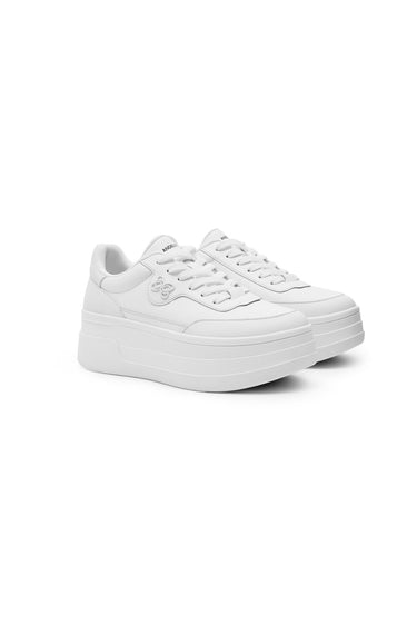 White Platform Sneaker - ANN ANDELMAN