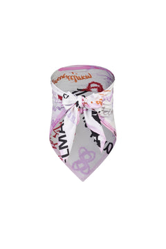 White Scarf (Backless Tube Top) - ANN ANDELMAN