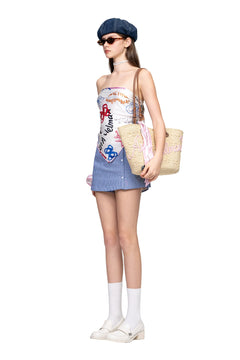 White Scarf (Backless Tube Top) - ANN ANDELMAN