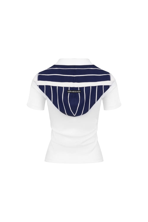 White Shawl T-shirt - ANN ANDELMAN