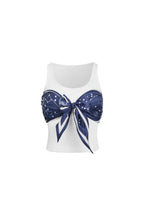 White Silk Scarf Tie - up Vest - ANN ANDELMAN
