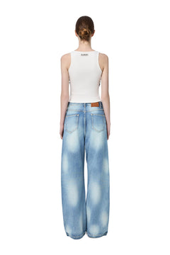 White Silk Scarf Tie-up Vest - ANN ANDELMAN