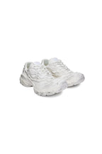 White Split Distressed Sneakers - ANN ANDELMAN