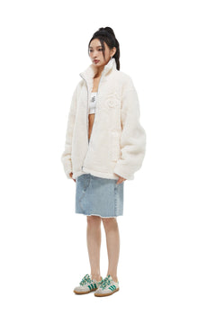 White Stand A Teddy Coat - ANN ANDELMAN