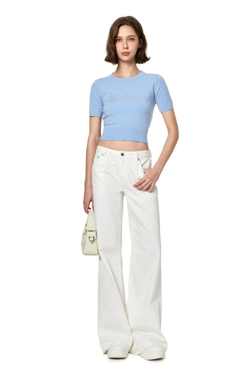 White Straight - Leg Jeans - ANN ANDELMAN