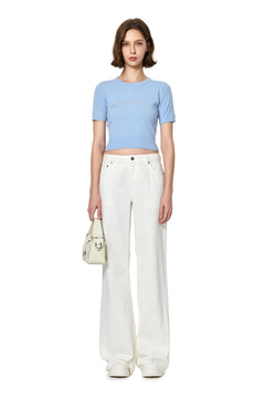 White Straight - Leg Jeans - ANN ANDELMAN
