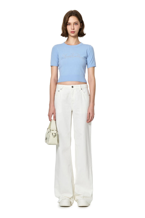 White Straight - Leg Jeans - ANN ANDELMAN