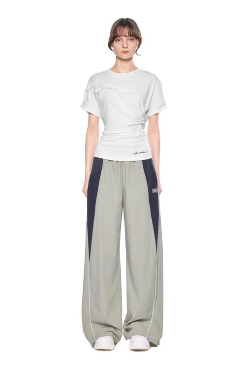 White Twist Fold T-shirt - ANN ANDELMAN