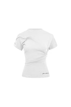 White Twist Fold T-shirt - ANN ANDELMAN